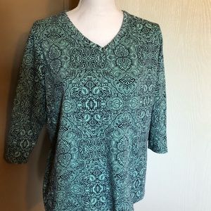 Croft & Borrow 2x Plus 3/4 sleeve green